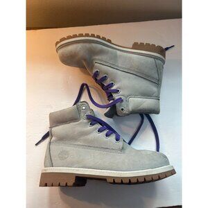Timberland Gray Nubuck Boots ReBOTL Lace Up Size US 6 / EU 39
